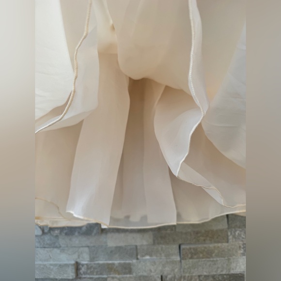 Oh Polly Bandeau Floral-Appliqué Corset Mini Dress Cream White Ivory 0 (XS) - Picture 11 of 16